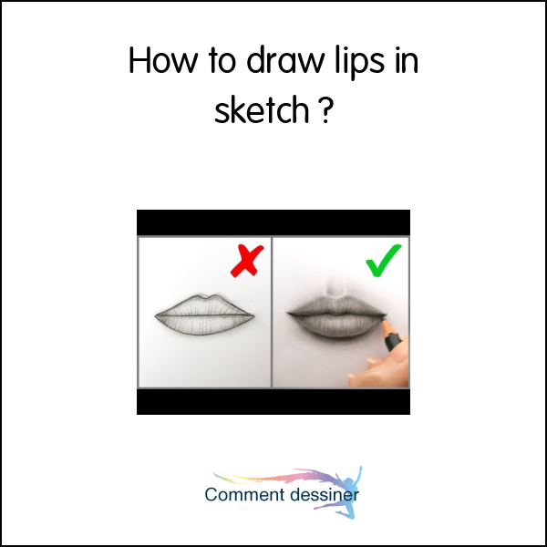 How to draw lips in sketch